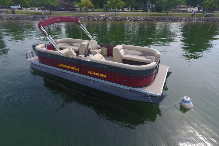 a small boat in a body of water