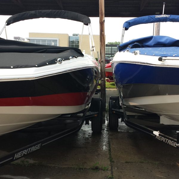 a boat parked at a dock